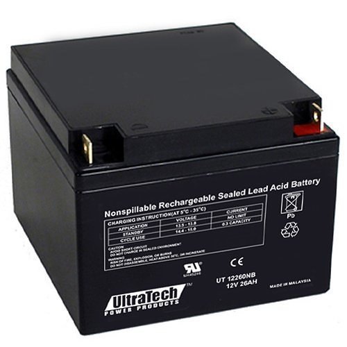 12V 26Ah Sealed Lead Acid Battery, NB Terminal